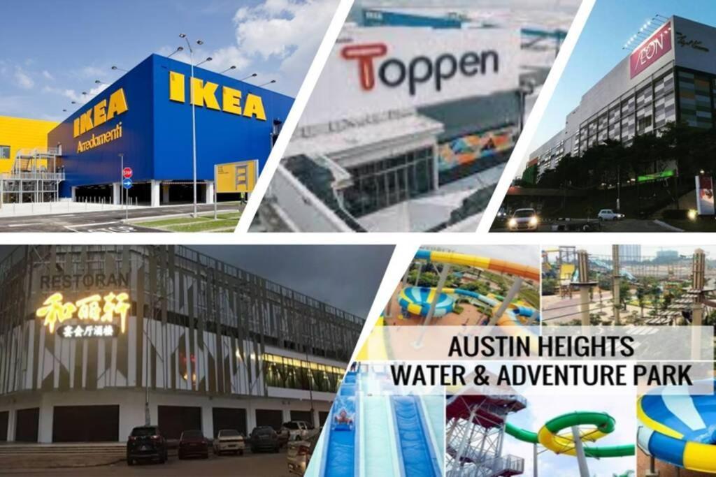 Viva Homestay @ Jb Mount Austin Ikea, Aeon, Toppen, Bubble Tea Town 조호르 바루 외부 사진